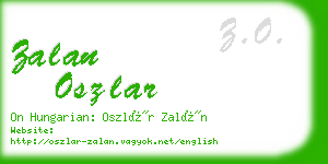 zalan oszlar business card